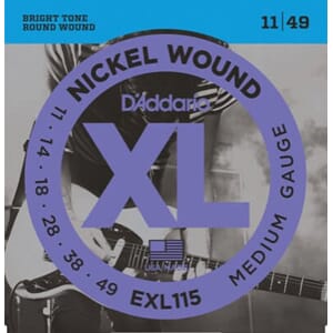 D'Addario XL-115 011-049 - Elektrisk gitar strenger