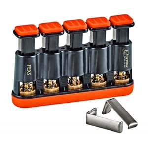 FEX5. Finger Trainer, justerbar, Orange/Black