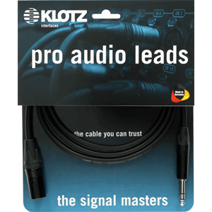 Klotz Pro Audio Leads han-XLR/bal. han-Jack 2m sort