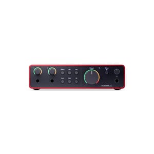 Focusrite Scarlett 2i2 Gen4 | USB-lydkort, 2 inn/2 ut