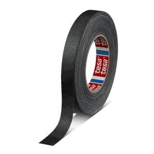 TESA 4671 Premium matt gaffa 19mm x 50m, sort matt