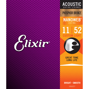 Elexir 011-052 Phosphor Br. - Akustisk gitar strenger